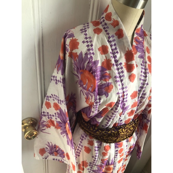 Vintage Other - Authentic Summer Vintage Cotton-Sunflower Kimono